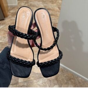 Sincerely Jules Black Braided Mules